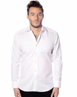 Elegant Shirt | White Jacquard