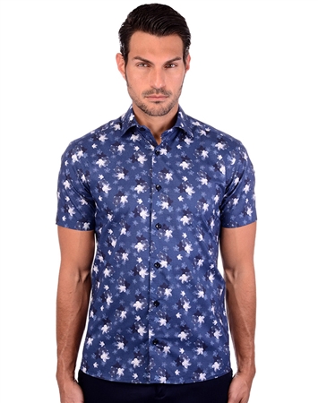 Navy Budding Men’s Designer Shirt