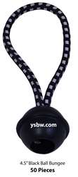 Premium Quality Black Ball Bungee 4.5" 50pcs