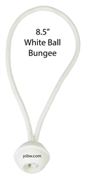 Premium Quality White Ball Bungee 8.5" 10 pcs