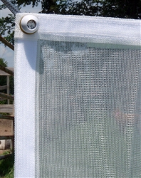 20x40 White Mesh Tarp - TMW2040