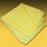 12" Yellow Microfiber Towel (5 Pack)