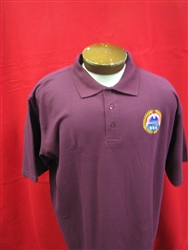 AMVET Wine Golf Shirt Small