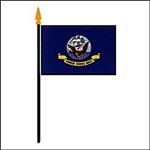 4" x 6" NAVY Flag