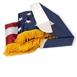 3' x 5' US Flag w/Gold Fringe
