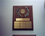 Plaque with name plates