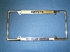 AMVET License Frame Brass