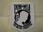 4" POW/MIA PatchWhite Back