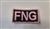 FNG Patch Pink on Black 3" X1 1/2"