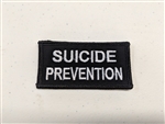 Suicide Prevention 3 X 1 1/2" White on Black
