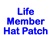 Hat Life Member Patch