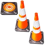 28" Lighted Collapsible Traffic Cone - First Responder