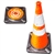 28" Lighted Collapsible Traffic Cone - First Responder