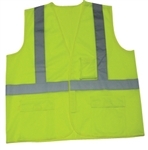 Class 2 Lime Safety Vest With Zipper