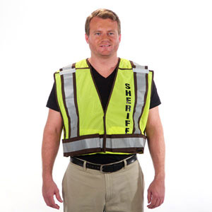 Sheriff 5 Point Breakaway Public Safety Vest Lime