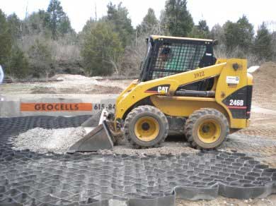 Typar Geocell roll for gravel grid