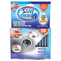 Sani Sticks drain clog cleaning as seen on tv