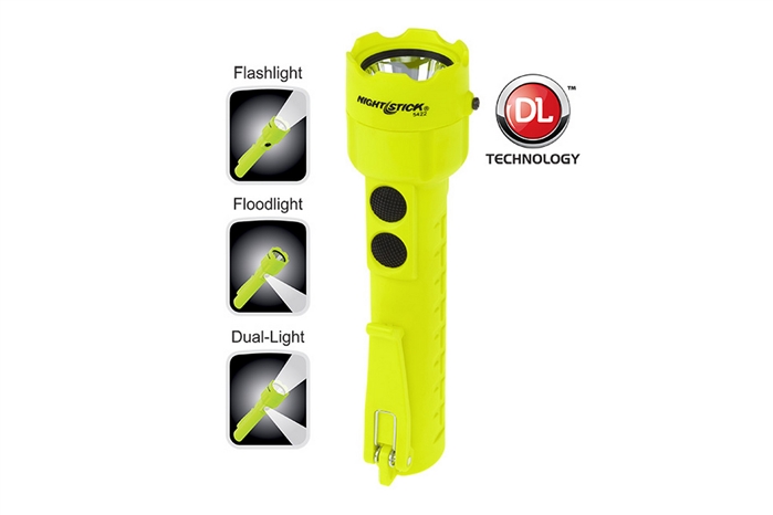 NIGHTSTICK INTRINSICALLY SAFE PERMISSIBLE DUAL-LIGHT FLASHLIGHT