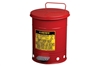 JUSTRITE RED OILY WASTE CAN - 6 GALLON