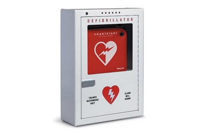 PHILIPS HEARTSTART FRX ALARMED WALL CABINET