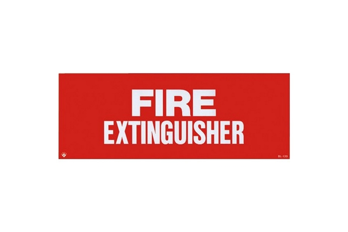 FIRE EXTINGUISHER SIGN - 12" X 4.5"