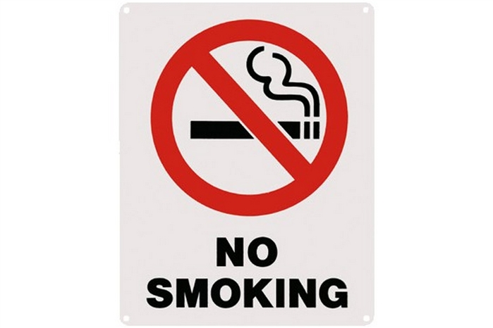 NO SMOKING SIGN - 8" X 10"