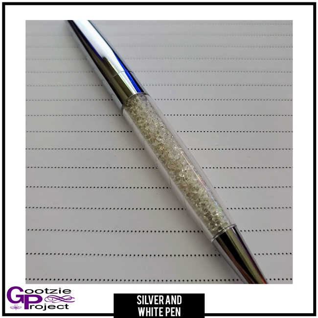 2019 Christmas Box Silver Crystal Ballpoint Pen