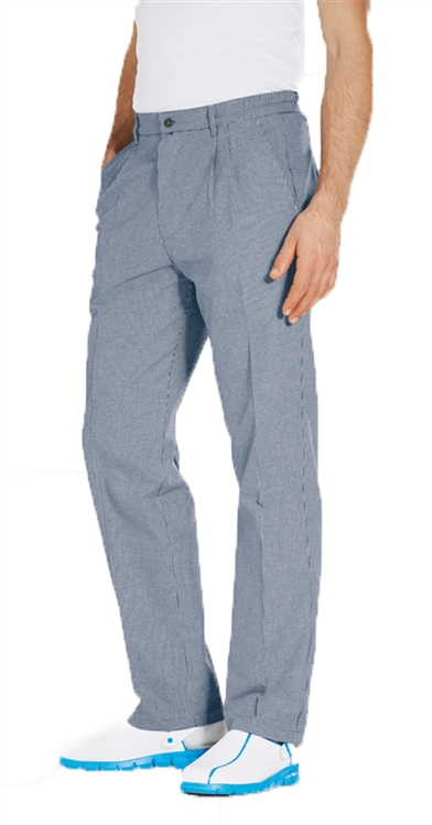 Funandoc Chef pants with dark navy check