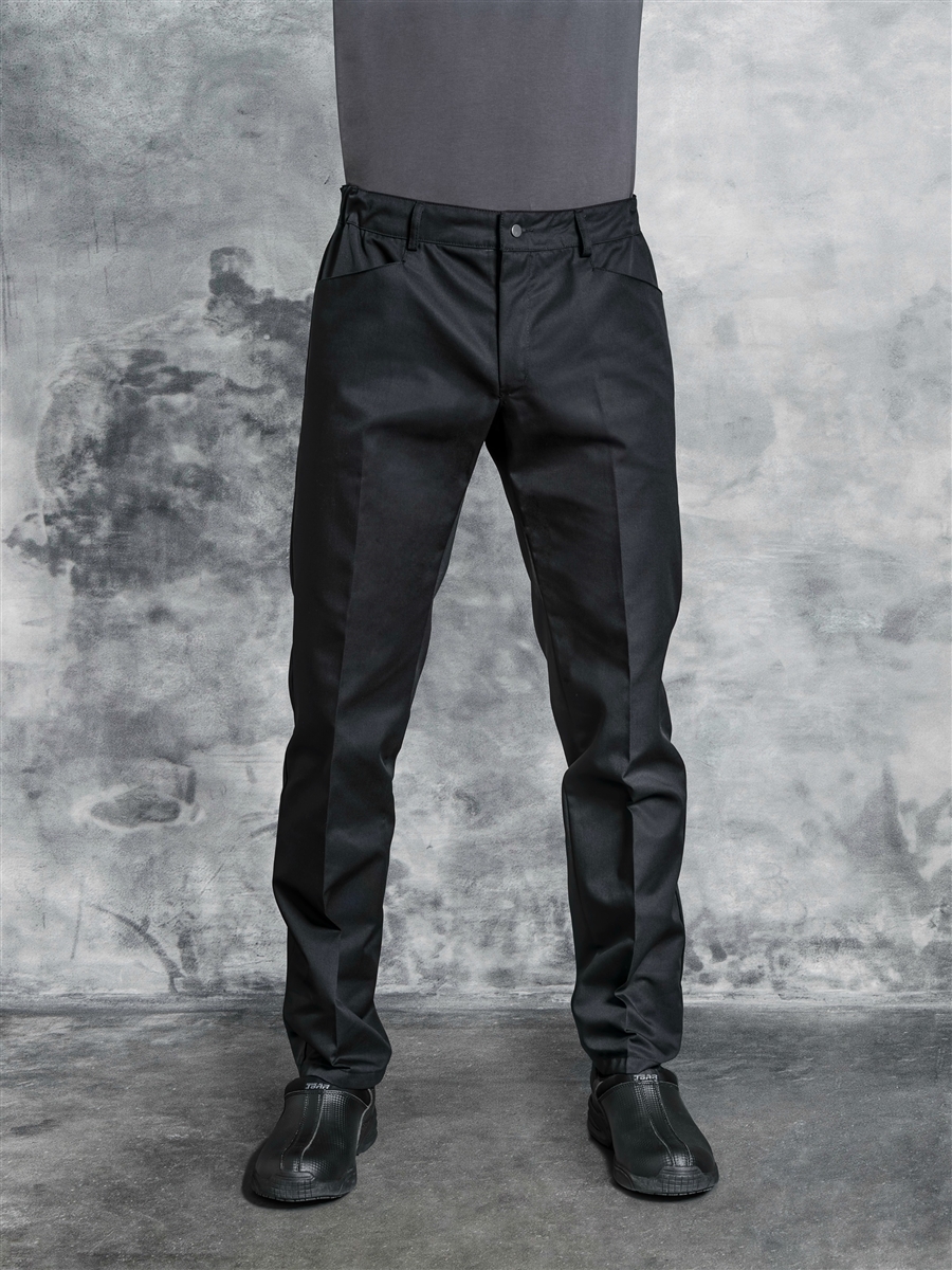 Eliseos unisex Chef Pant in solid black