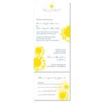 Yellow Sunflower Wedding Invitations on seeded paper by ForeverFiances Weddings (white plantable paper)