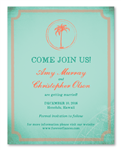 Palm Tree Desintation Wedding Save the Date | Abroad