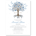 Tree of life Bar Bat Mitzvah Invitations | Abundant Blessings