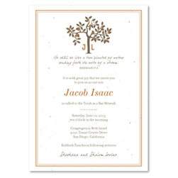 Bar Mitzvah Invitations - Abundant Tree