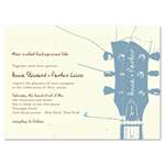 Guitar Wedding Invitations ~ Acoustic Melody (unique, cream seeds, original)