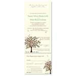 Send n Sealed Wedding invitations on 100% Recycled Paper - Apple Tree