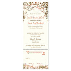 Send n Sealed Wedding invitations on 100% Recycled Paper - Southern Trees