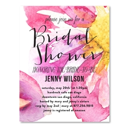 Watercolor Bridal Shower Invitations ~ Amazing Blooms