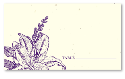 Calla Lily Table Cards