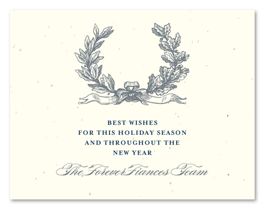 Christmas Business Cards | Antique Wreath by Green Business Print