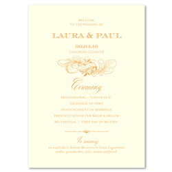 Elegant Wedding Programs | Aphrodite by ForeverFiances