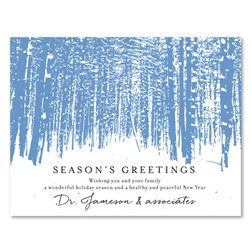 Aspen Forest business holiday cards on seeded paper by Green Business Print