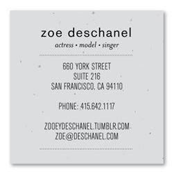 Seeded Paper Business Cards | Dotted Border