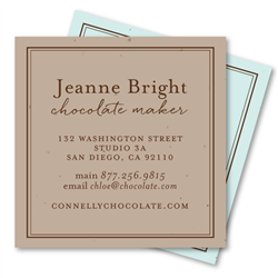 Seeded Paper Business Cards | Elegant Frame