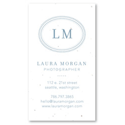 Seeded Paper Business Cards | In Print