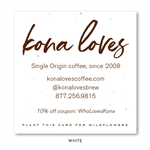 Seeded Paper Brown Business Cards | Kona Loves