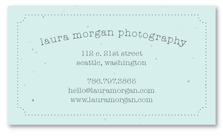 Seeded Paper Business Cards | Enchanted