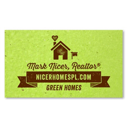 Unique Realtors Business Cards | Green Realtor