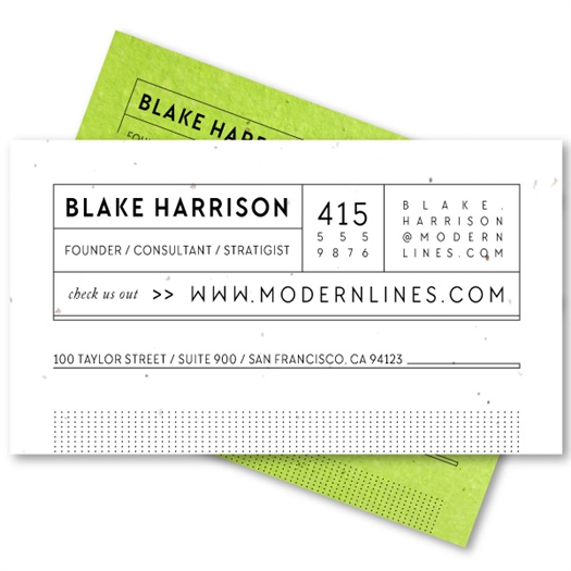 Modern Business Cards | Urban Lines