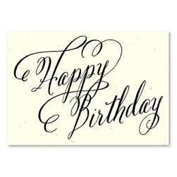 Elegant Birthday cards ~ Beginnings by Green Business Print