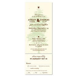 Tree Wedding Invitations - Big Sur Trails